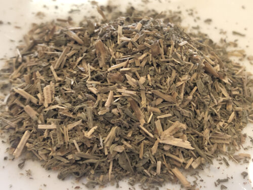 Dried hyssop leaves